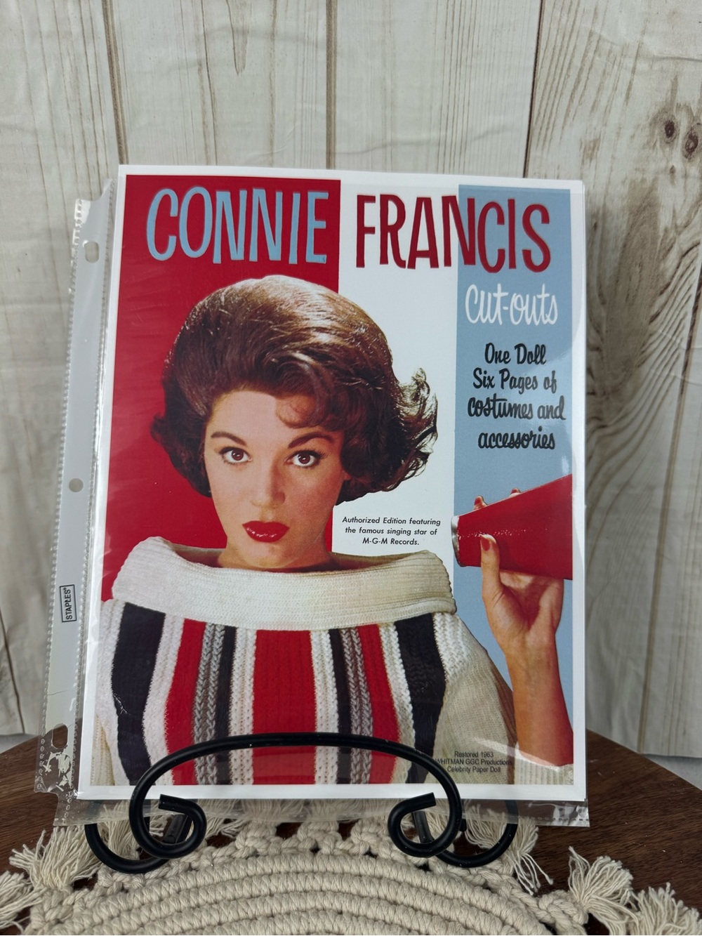 Connie Francis  Cut-Outs one doll six pages of costumes and accessories.